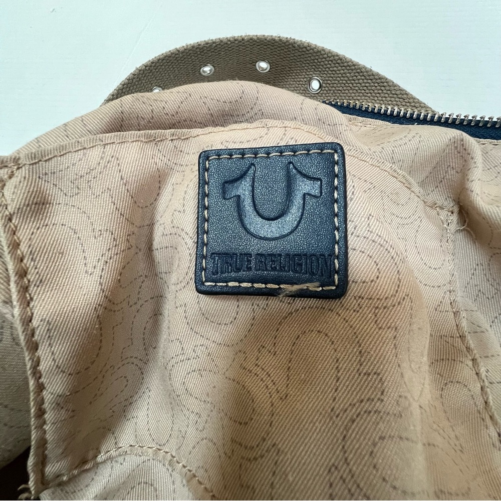 True Religion Boho Crossbody bag Womens Purse DENIM BLUE Shoulder - Picture 8 of 12
